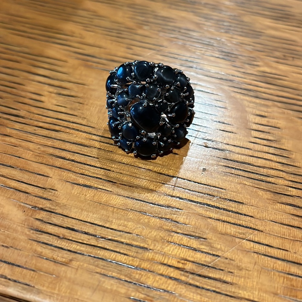 Banana Republic ring size 6 black and silver